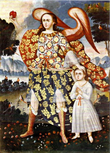 0565 anonimo angel de la guarda xviii pe