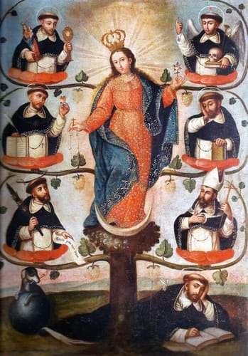 0797 anonimo virgen de la escalera xviii ec