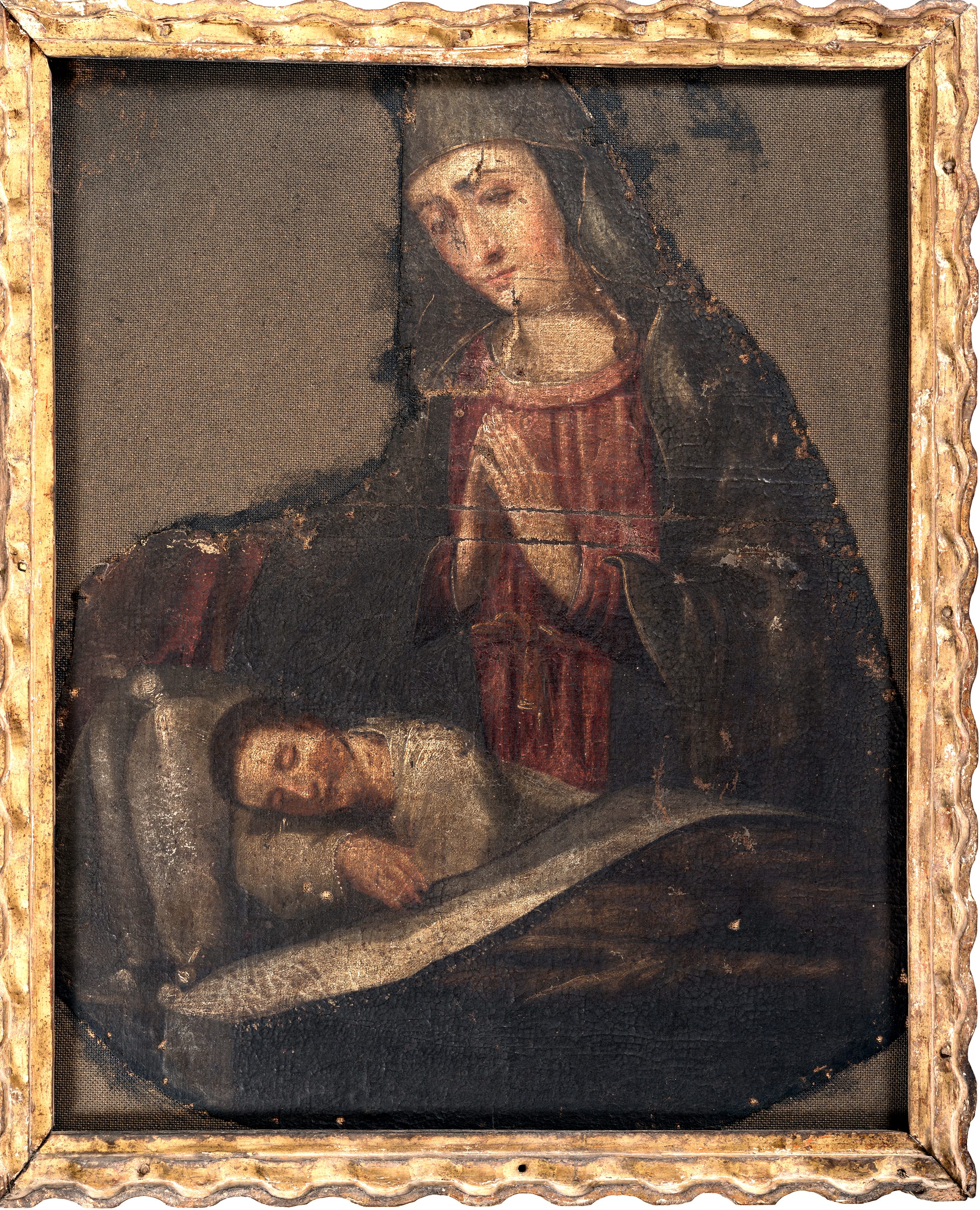 0893 an%c3%b3nimo virgen orante y ni%c3%b1o xviii co