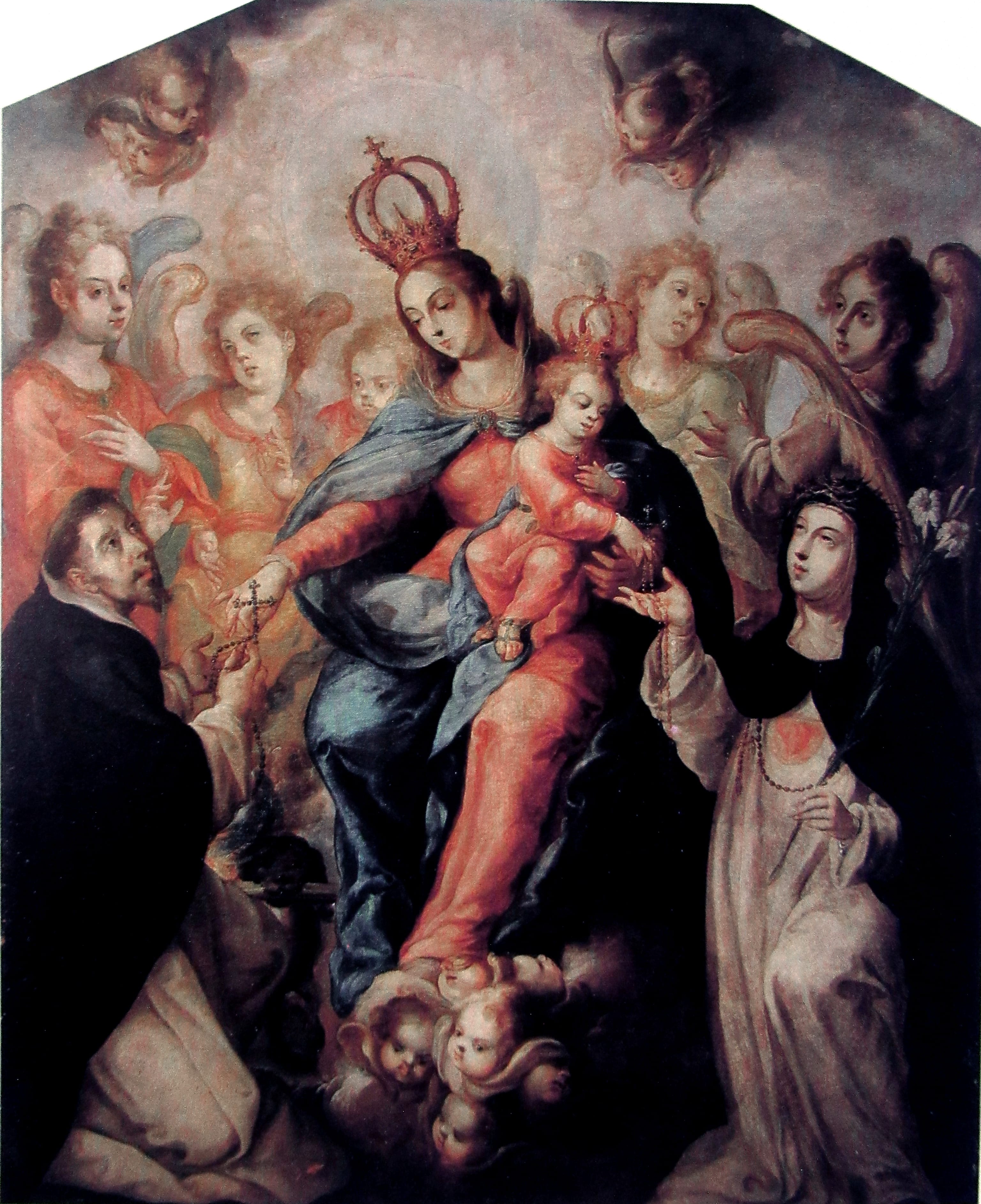 1096 cristobal de villalpando la virgen del rosario 1700 14 mx
