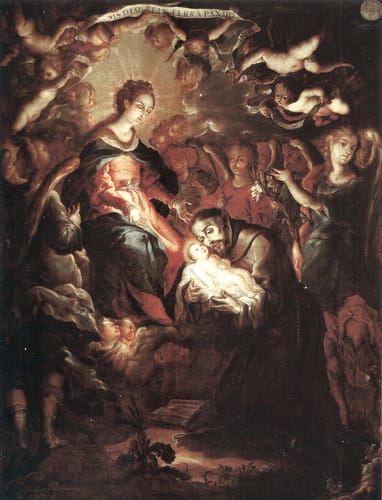 1108 cristobal de villalpando la virgen y el ni%c3%b1o aparecen a san francisco 1700 14 mx