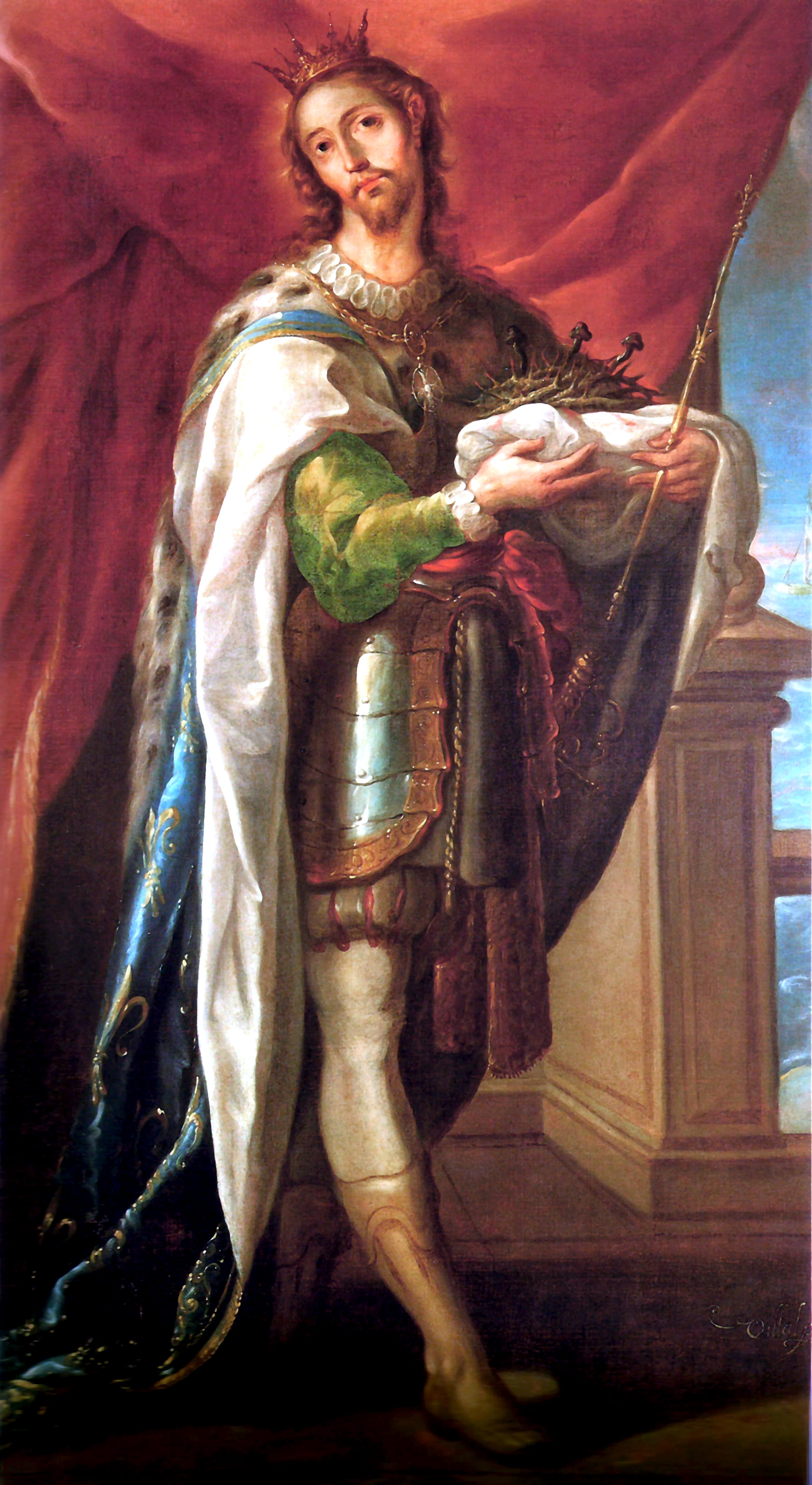 1624 cristobal de villalpando san luis rey de francia 1700 14 mx