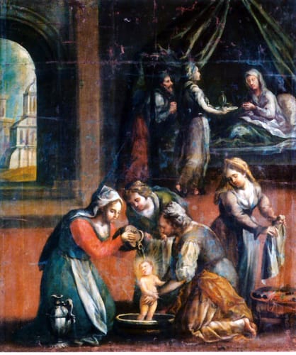 4354 miguel de santiago el nacimiento de la virgen xvii ec