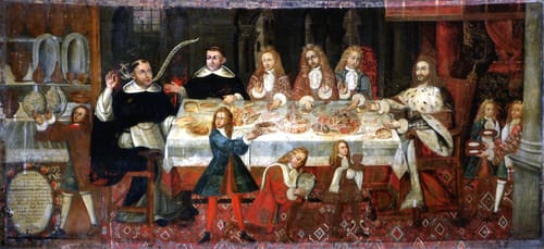 4596 gregorio sanchez anonimo banquete tomas con luis de francia 1735 pe