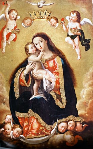 5319 anonimo virgen con ni%c3%b1o passau 1750 99 ec