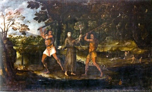 5422 anonimo martirio de un franciscano 1700 ec