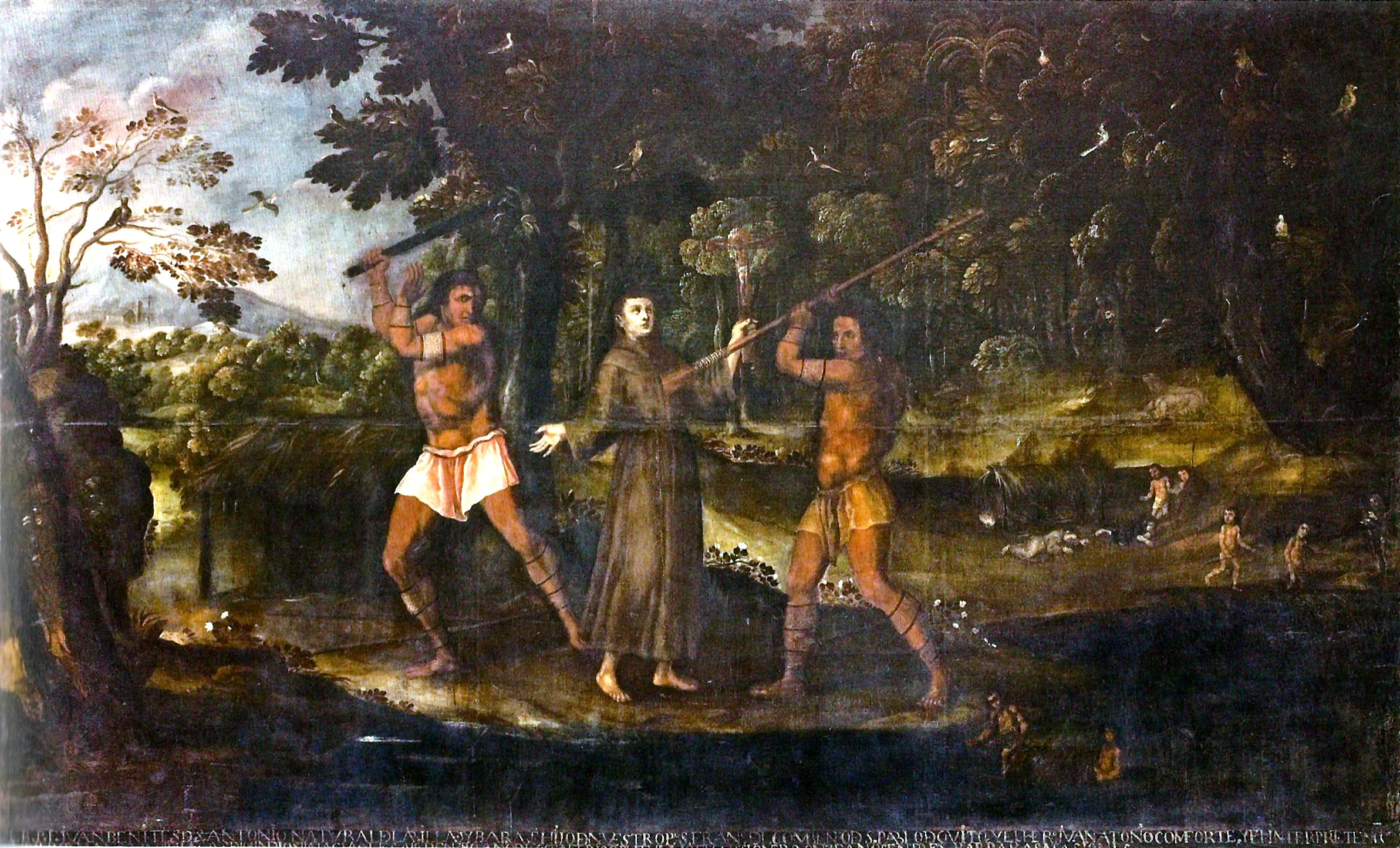 5422 anonimo martirio de un franciscano 1700 ec