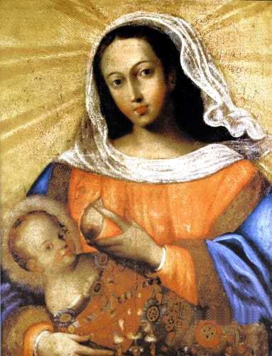 6822 anonimo virgen de la leche xviii bancocentralec