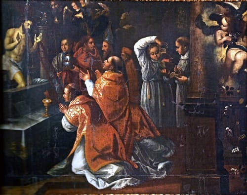 7346 anonimo misa de s gregorio xvii ec