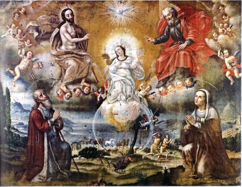 8135 anonimo alegoria de la inmaculada concepcion  1750 99 ec