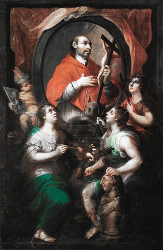 9792 rafael j gutierrez san carlos borromeo y alegoria artes 1782 mx
