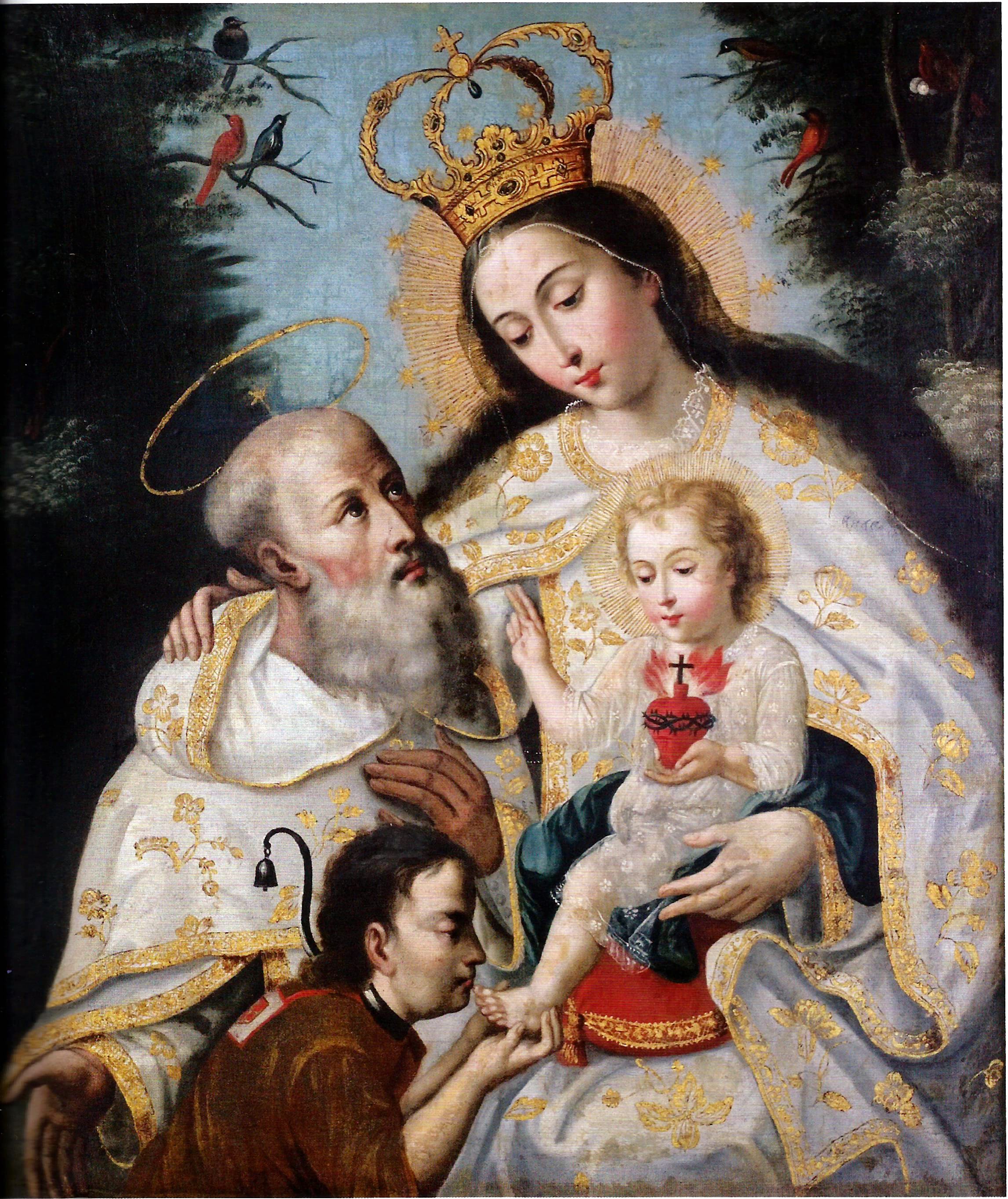 10054 anonimo nuestra sra de la merced con pedro nolasco 1780 99 ec