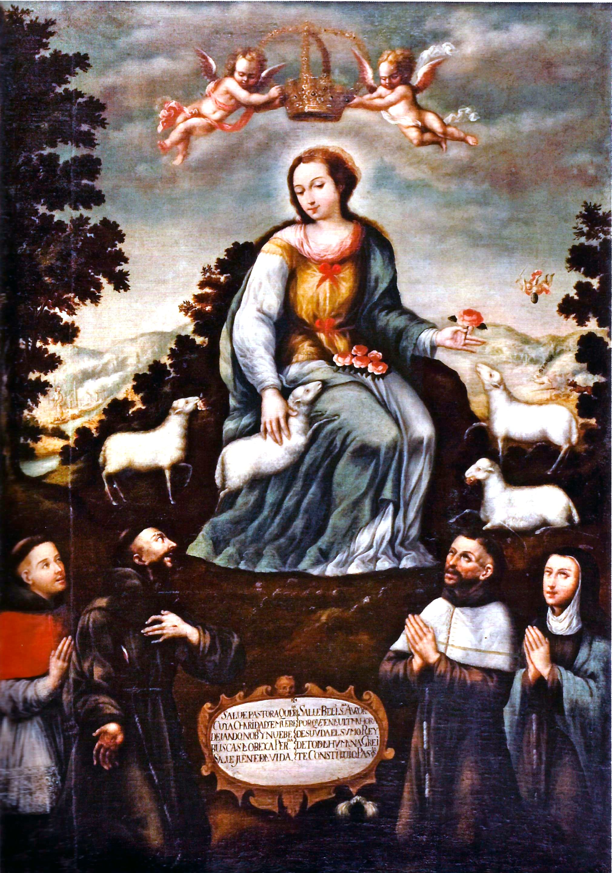 11373 anonimo pastora con santos xviii ec