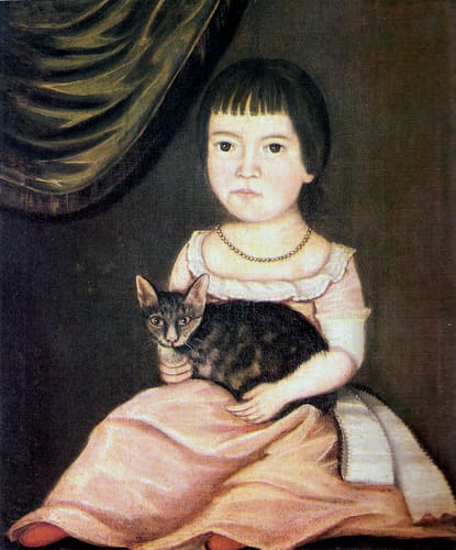 13705 beardsley limner a child posing with cat 1790 eu