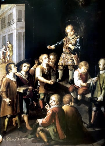 14575 anonimo san luis gonzaga ense%c3%b1ando a los ni%c3%b1os de roma mx