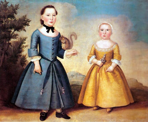 16903 joseph badger portrait of two children 1760 eu