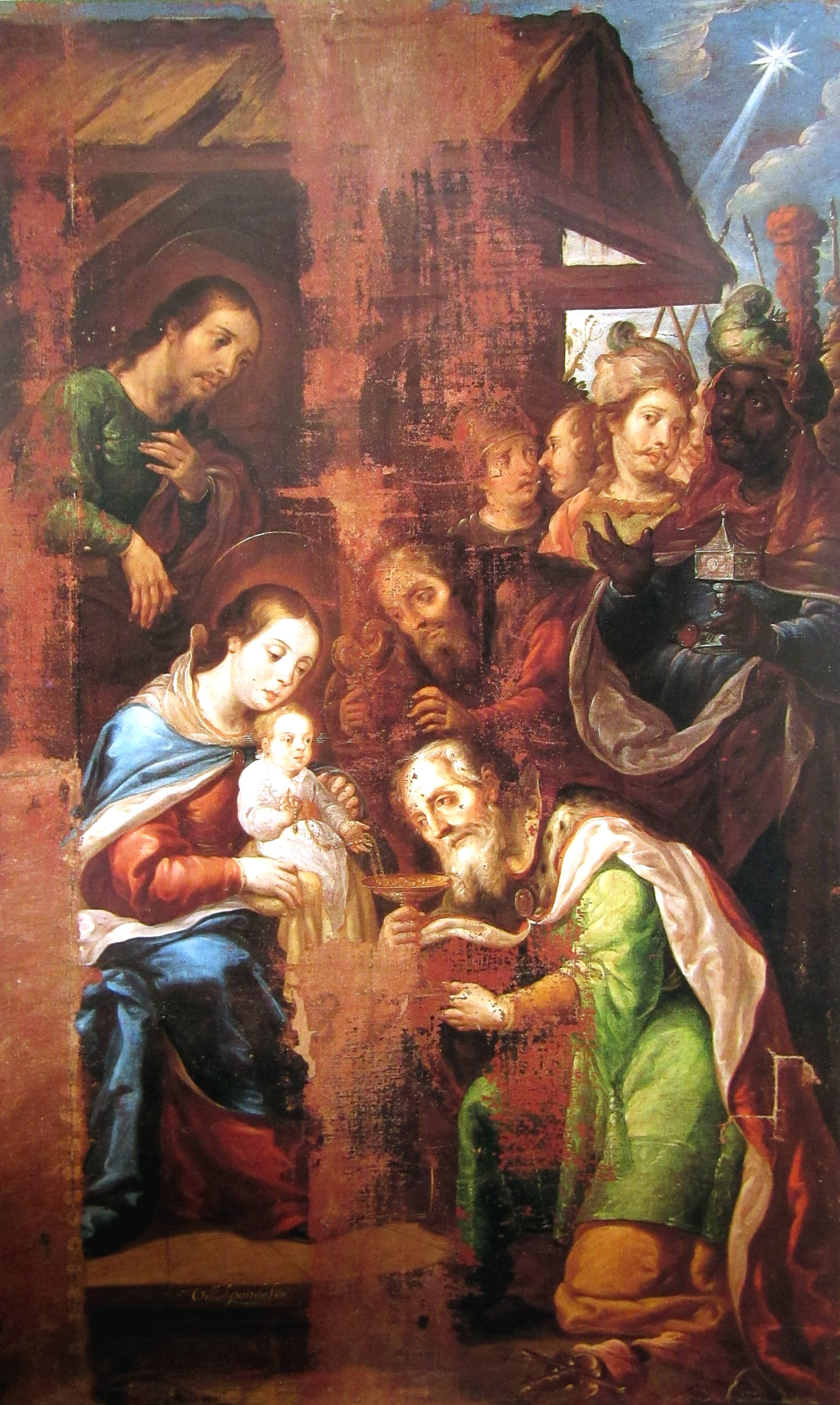 18814 cristobal de villalpando adoracion de los reyes 1690 99 mx
