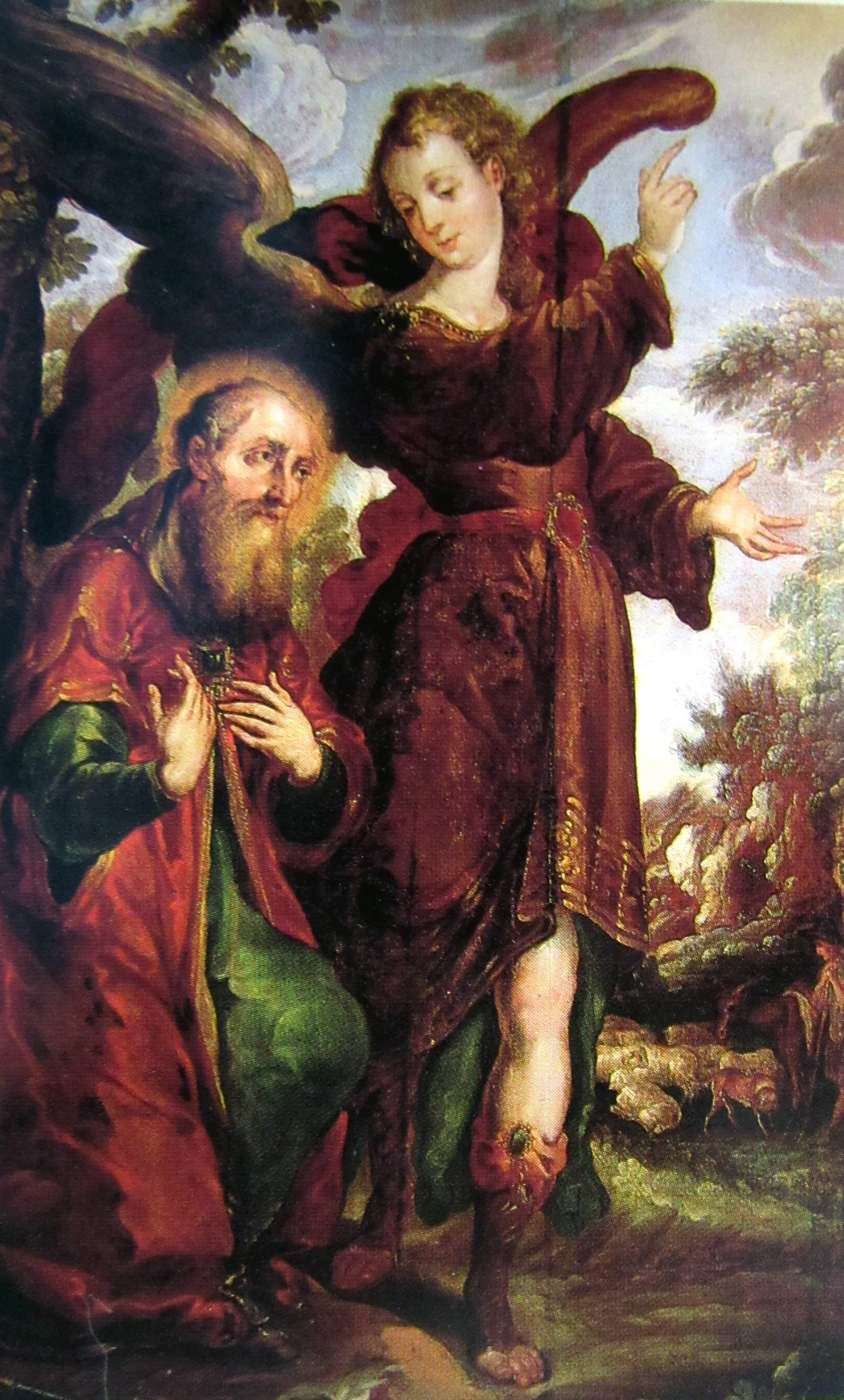 19413 cristobal de villalpando la anunciacion a san joaquin 1690 99 mx