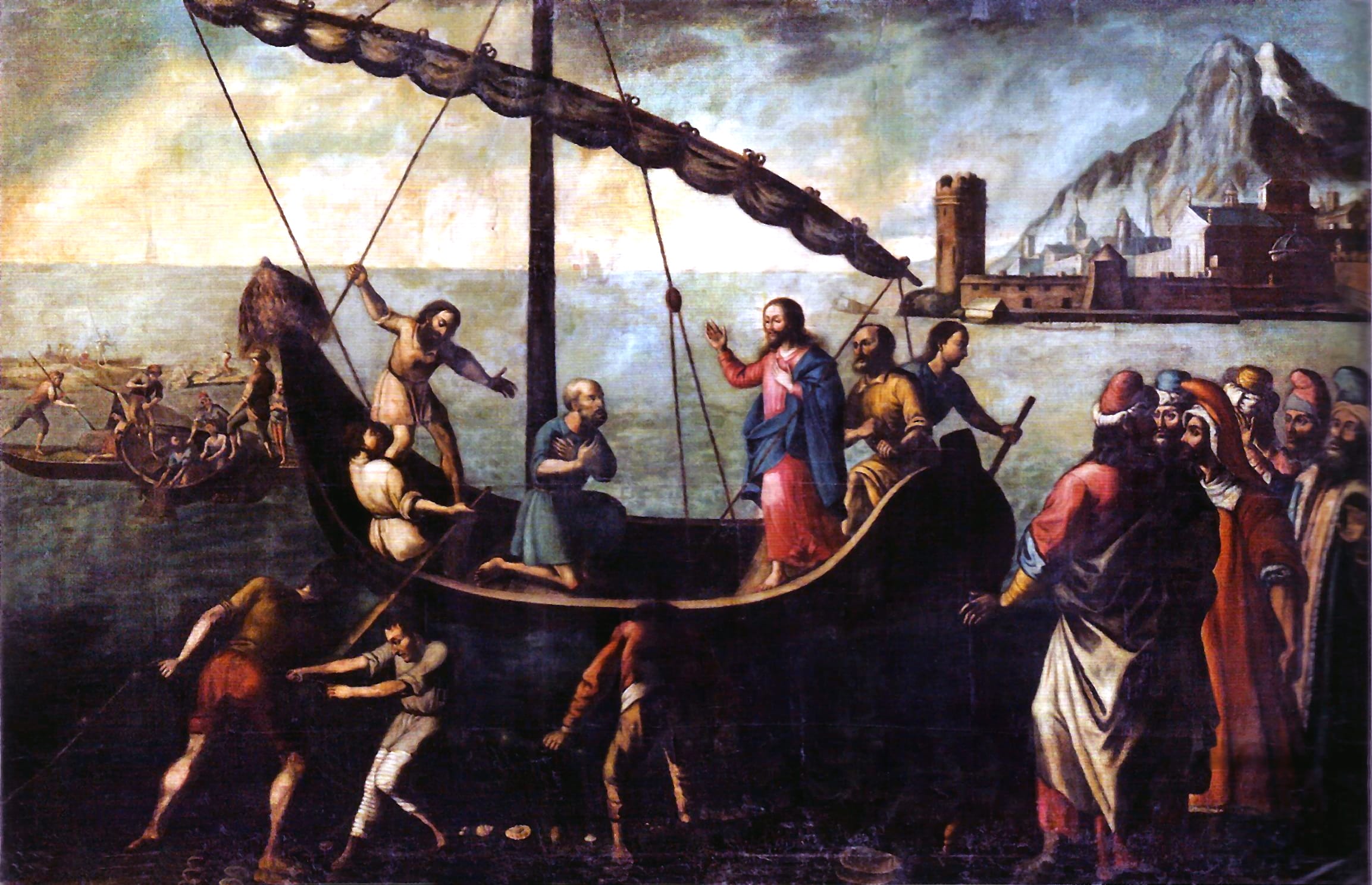 19672 bernardo rodriguez escenas vida pedro pablo pesca milagrosa 1800 ec