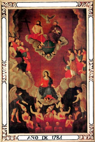 19724 anonimo rosario y animas purgatorio1784 vn