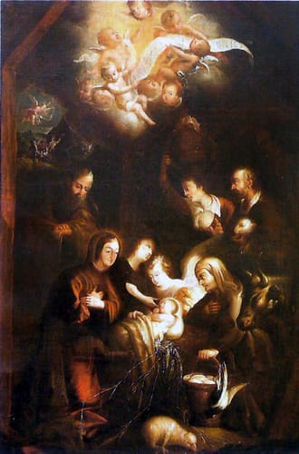 19743 cristobal villalpando adoracion pastores 1675 80 mx