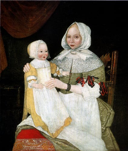 19859 anonimo elizabeth freeake y mary bebe 1671 eeuu