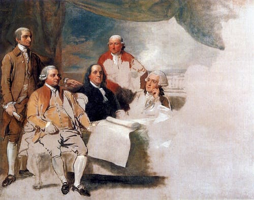 19878 benjamin west comisionados de negociaciones de paz inglaterra  1784 eeuu