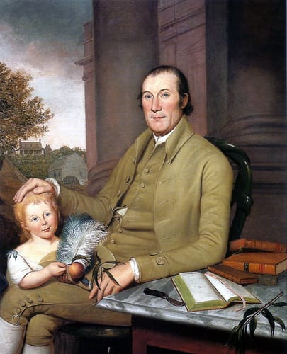 19880 charles wilson peale william smith y su nieto 1788 eeuu