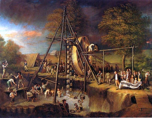 19882 charles wilson peale exhumacion mastodonte 1806 eeuu