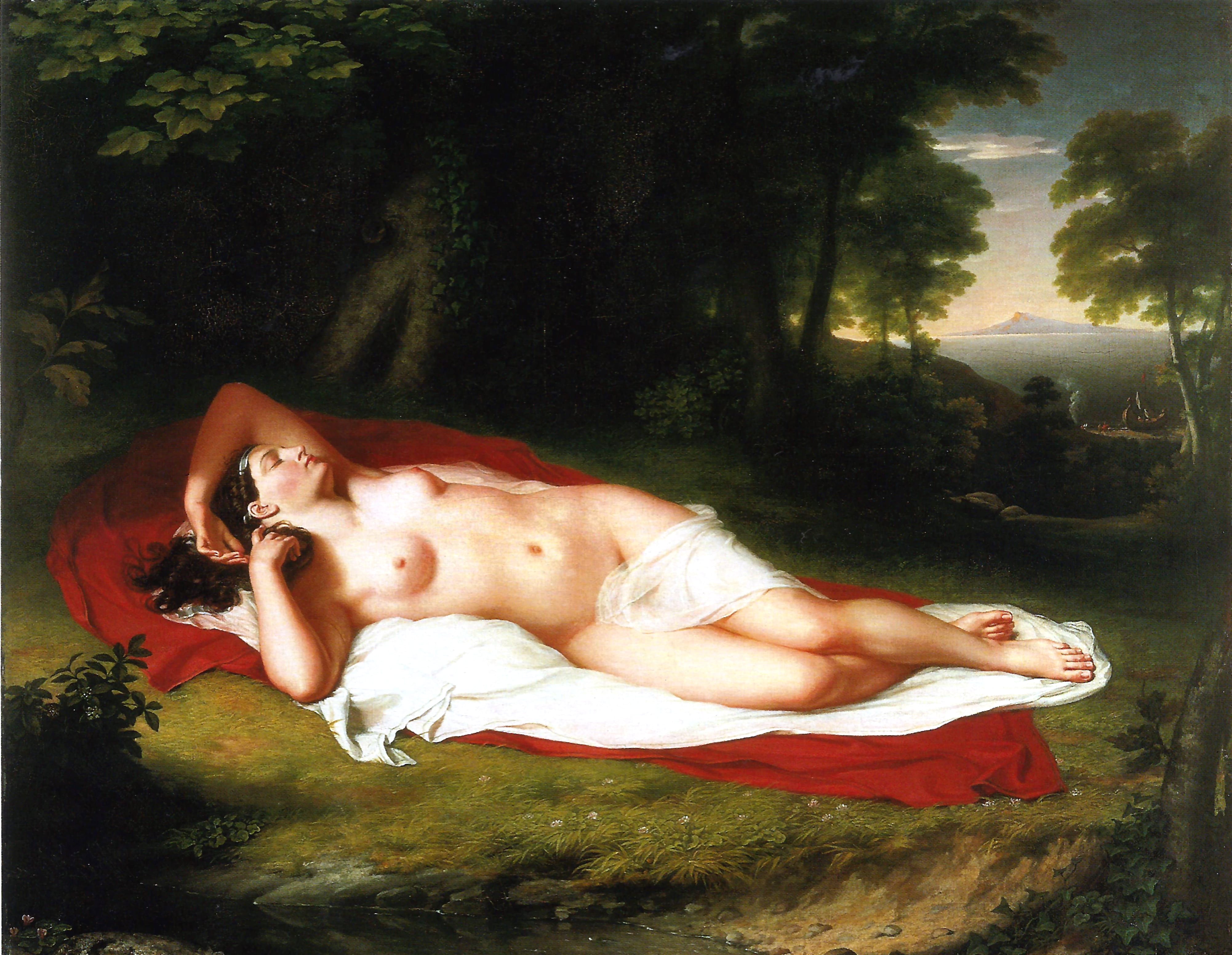 19889 john vanderlyn ariadna en la isla de naxos 1810 eeuu