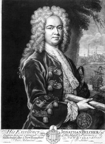 19894 john faber governador jonathan belcher 1734 eeuu