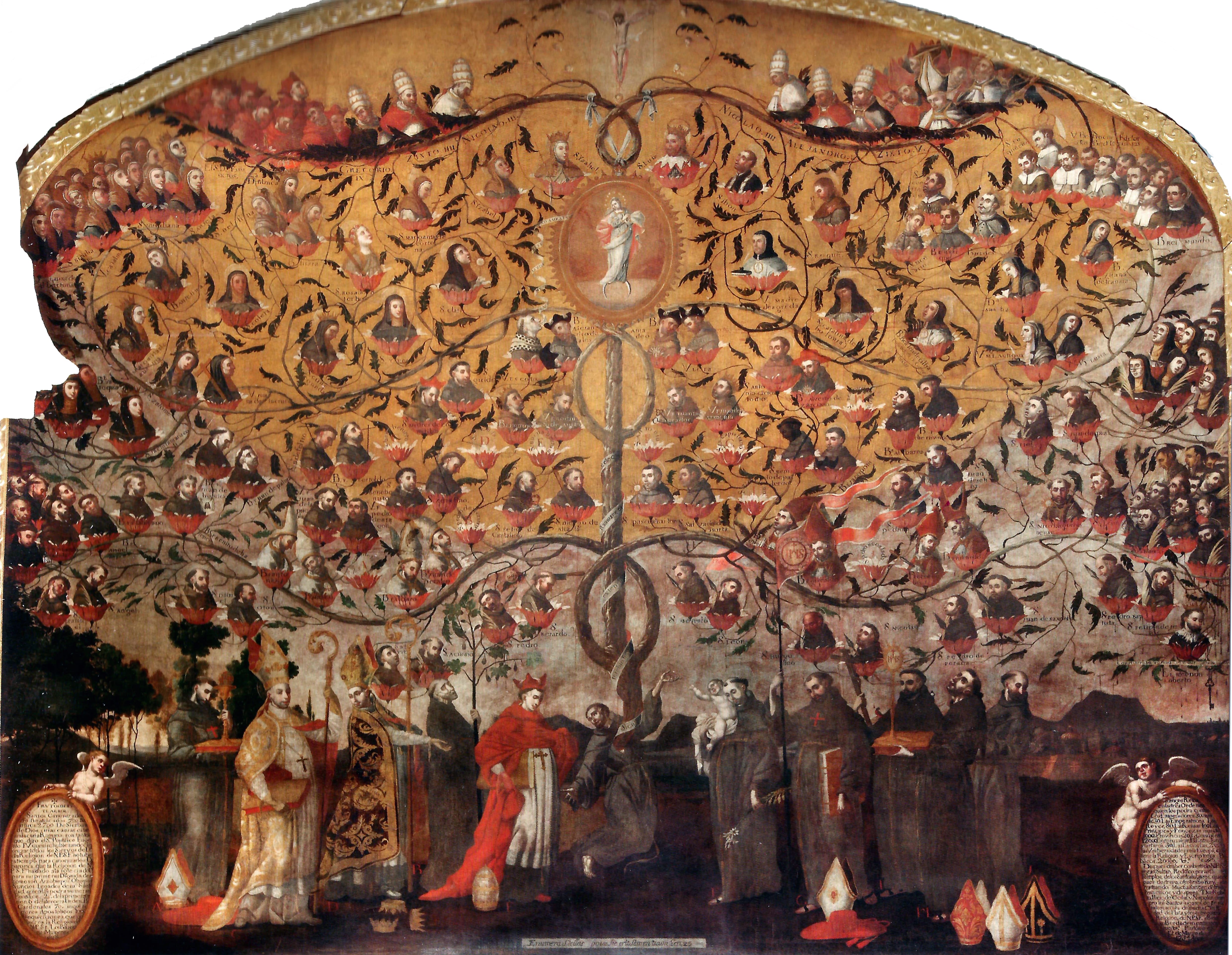 20145 an%c3%b3nimo genealogia orden franciscana 1734 pe