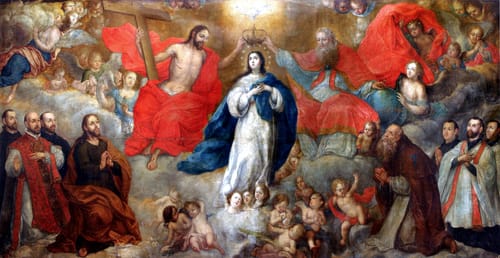 20147 cristobal lozano coronacion virgen santos jesuitas 1765 pe