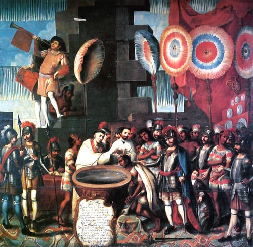 20228 jos%c3%a9 vivar y valderrama bautizo de cuahtemoc por  bartolome olmedo  1752 mx