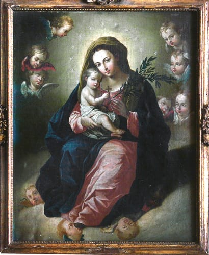 20384 manuel samaniego virgen y ni%c3%b1o xviii co