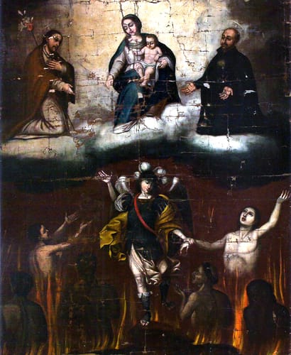 20417 an%c3%b3nimo virgen del rosario con santos y purgatorio xviii co