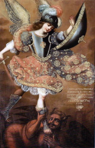 20498 gabriel ugarte perez san miguel venciendo al demonio 1754 pe