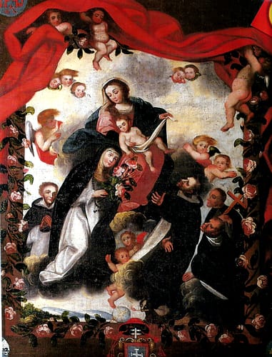 20566 lorenzo s%c3%a1nchez virgen ni%c3%b1o domingo y martin de porres xvii pe