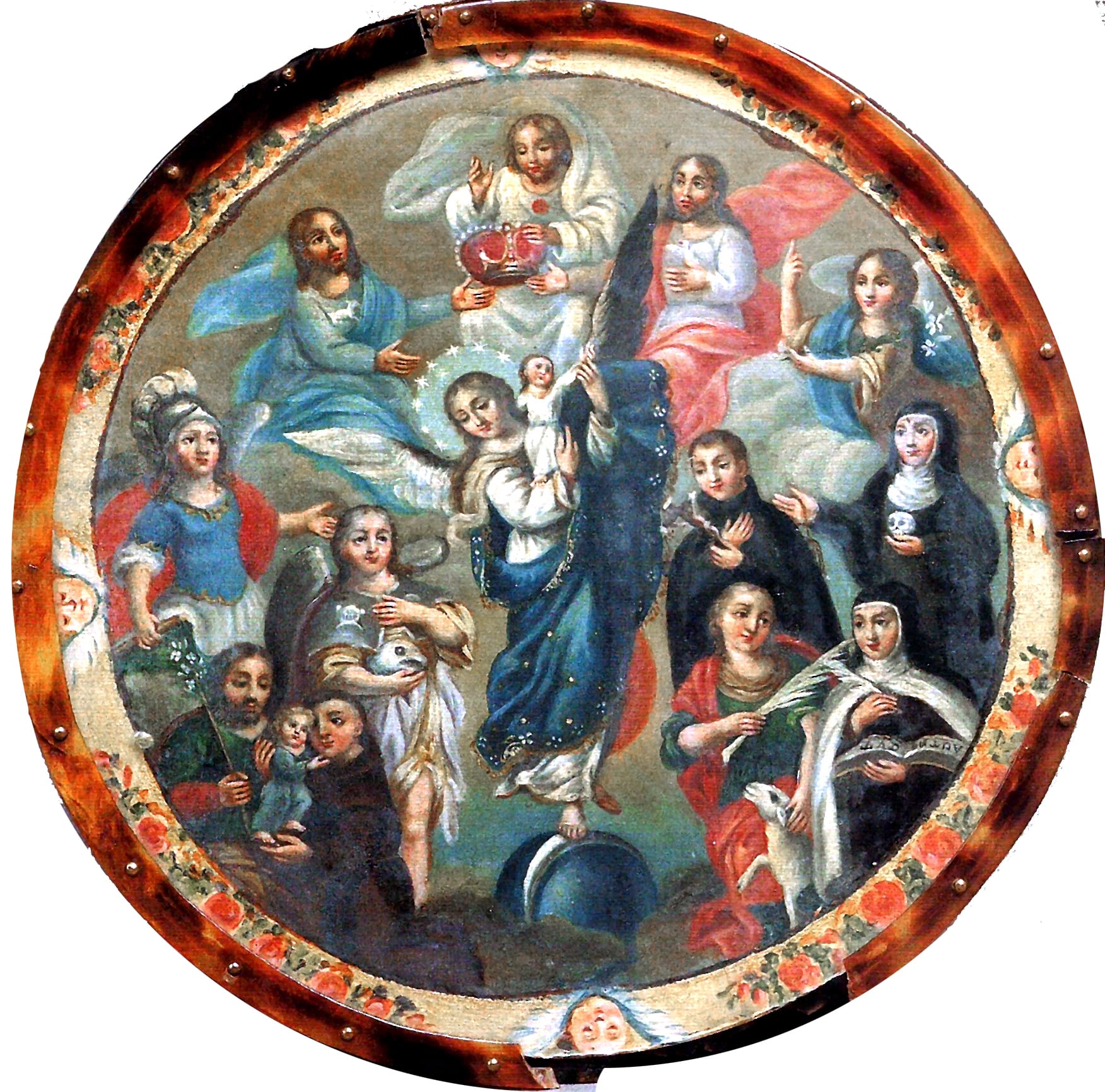 20694 an%c3%b3nimo virgen del apocalipsis con santos y trinidad xviii mx