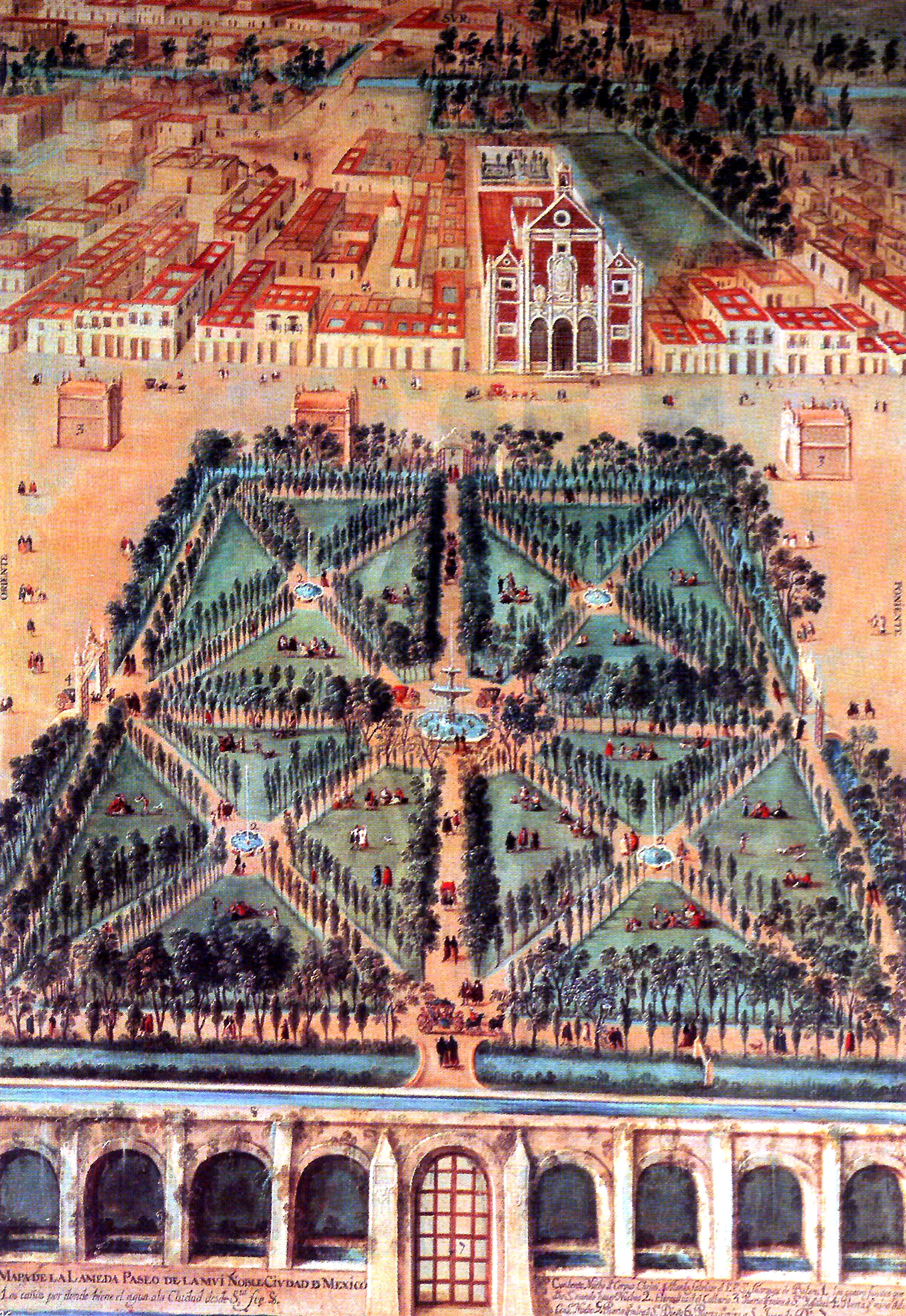 20726 an%c3%b3nimo mapa de alameda paseo de la muy noble ciudad de mexico xviii mx