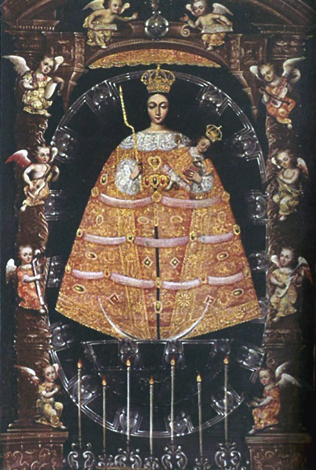 20808 an%c3%b3nimo virgen de la candelaria rodeada angeles xviii pe